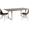 Tisch Symphony Dunkel Chrom 200X100