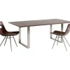 Tisch Symphony Dunkel Chrom 160X80
