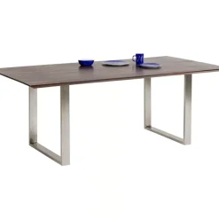 Tisch Symphony Dunkel Chrom 160X80