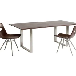Tisch Symphony Dunkel Chrom 180X90