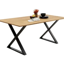 Tisch Symphony Eiche Cross Schwarz 200X100Cm