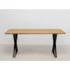 Tisch Symphony Eiche Cross Schwarz 180X90Cm
