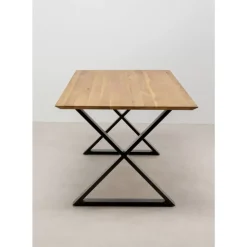 Tisch Symphony Eiche Cross Schwarz 180X90Cm