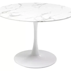 Tisch Veneto Marmor Weis O110Cm