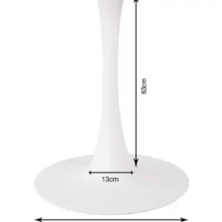 Tischgestell Schickeria Weis O80Cm