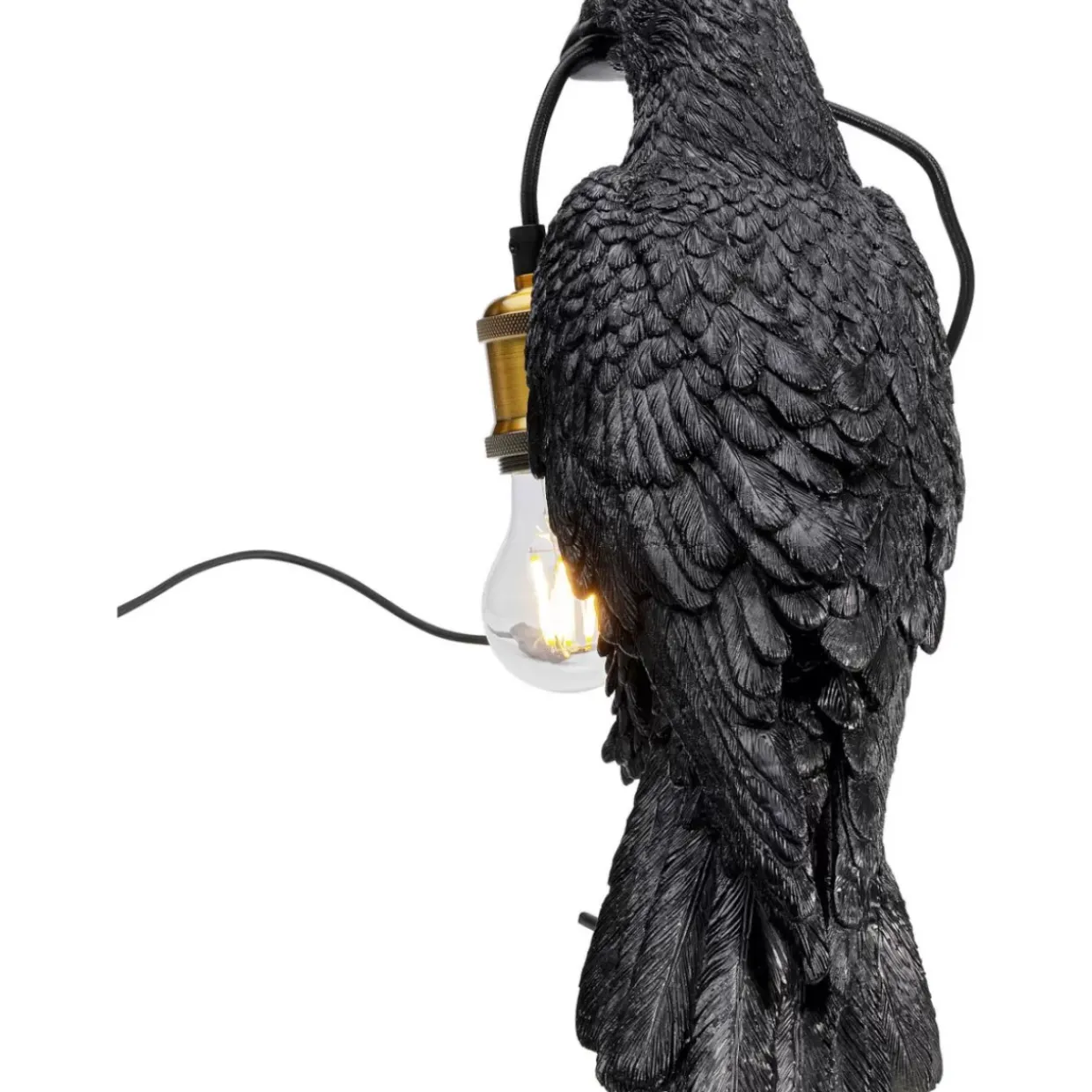 Tischleuchte Animal Crow Matt Schwarz