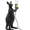 Tischleuchte Animal Kangaroo Schwarz Matt 46Cm