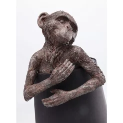 Tischleuchte Animal Monkey Braun Schwarz