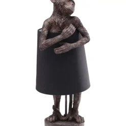 Tischleuchte Animal Monkey Braun Schwarz