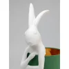 Tischleuchte Animal Rabbit Weis/Grun 68Cm