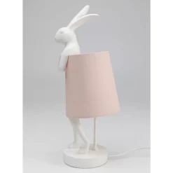 Tischleuchte Animal Rabbit Weis/Rosa 50Cm