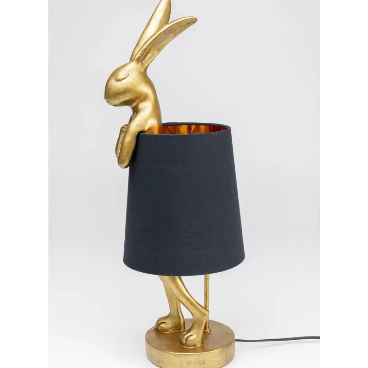 Tischleuchte Animal Rabbit Gold/Schwarz 68Cm