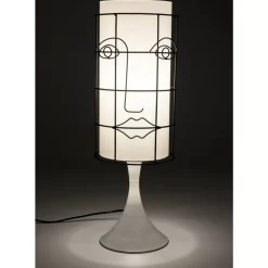 Tischleuchte Grid Face Weis 60Cm