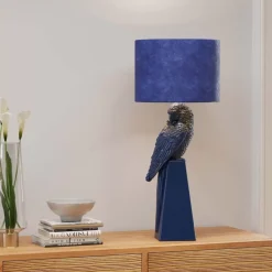 Tischleuchte Parrot Blau 84Cm