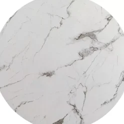 Tischplatte Schickeria Marmoroptik Weis O80Cm