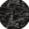 Tischplatte Schickeria Marmoroptik Schwarz O110Cm