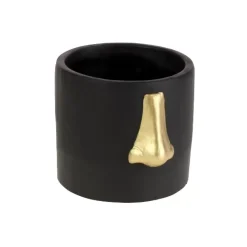 Ubertopf Nase Schwarz/Gold