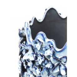 Vase Butterflies Lightblue 50Cm