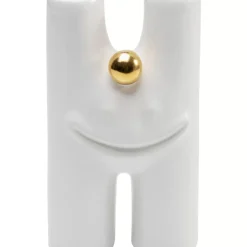 Vase Funny Teeth Weis 16Cm