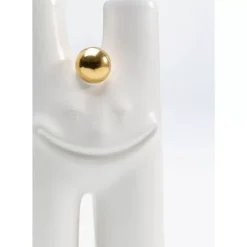 Vase Funny Teeth Weis 16Cm