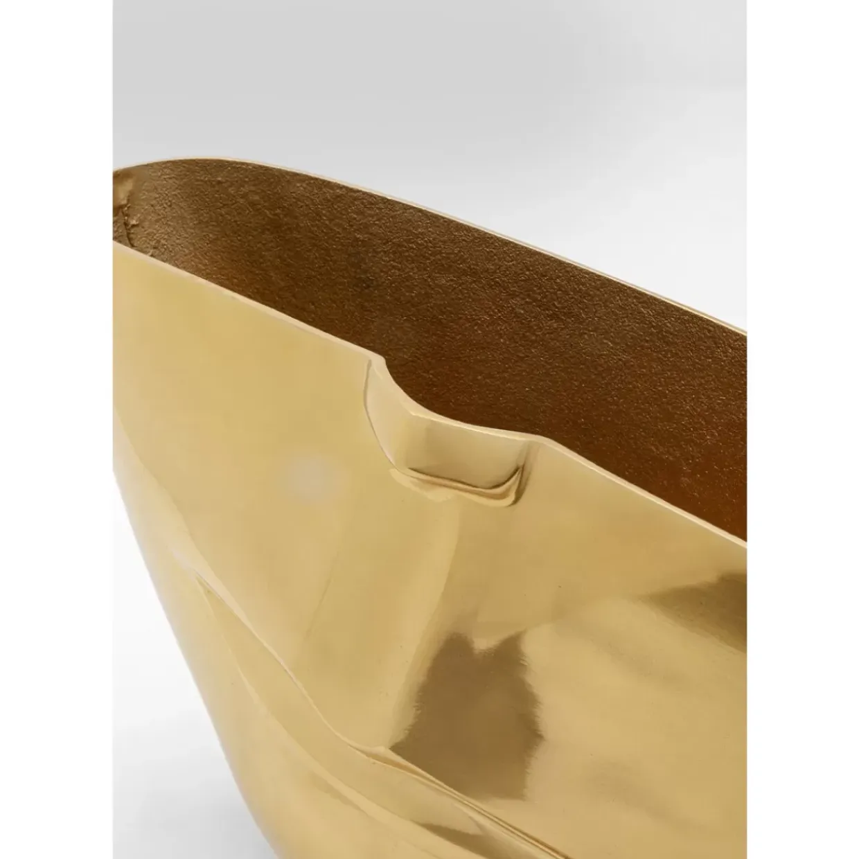 Vase Half Face Gold 46Cm