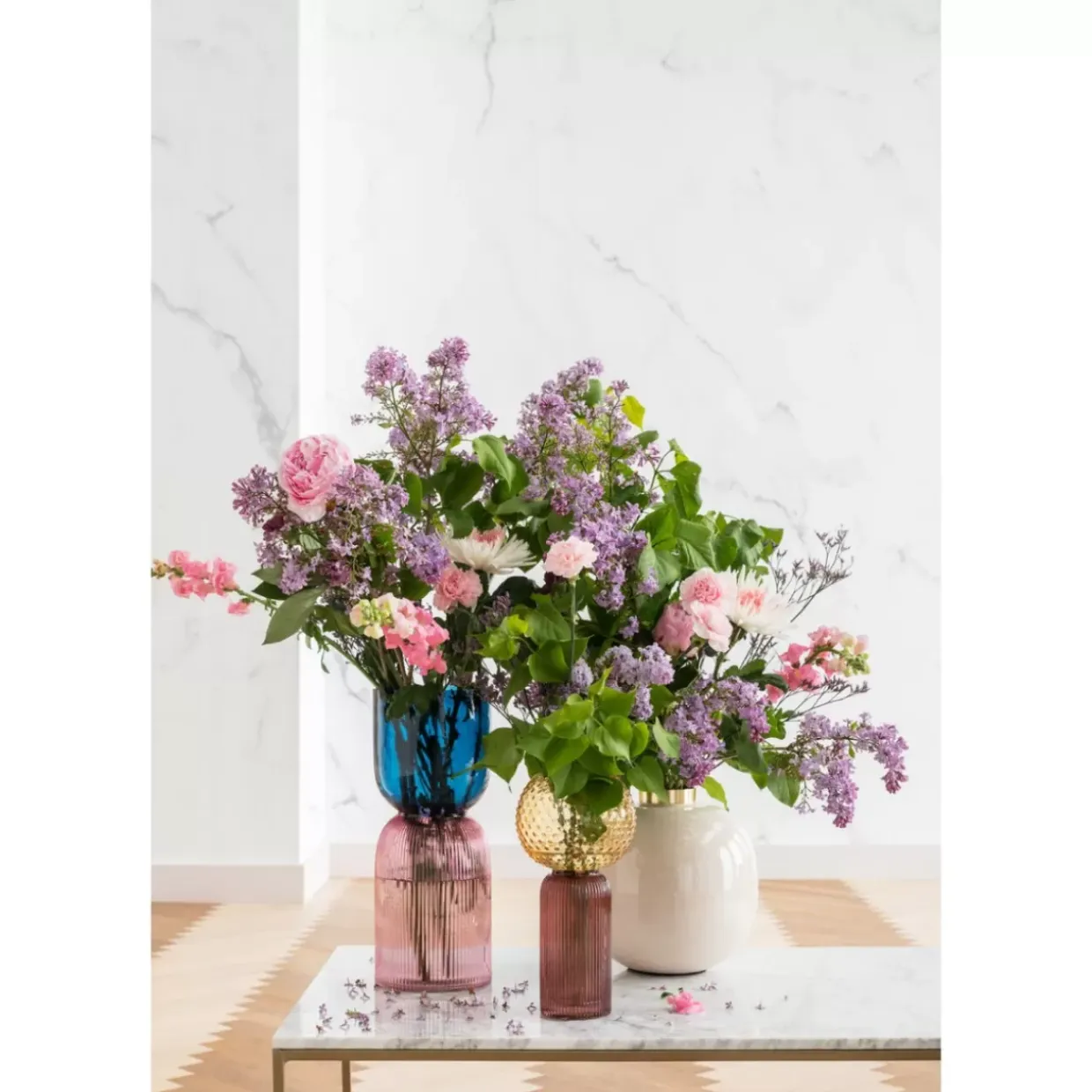 Vase Marvelous Duo Blau Lila 40Cm