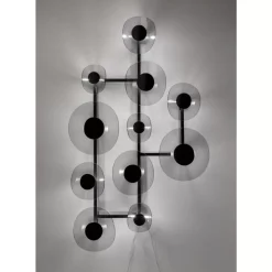 Wandleuchte Mariposa Schwarz Smoke 116X198Cm