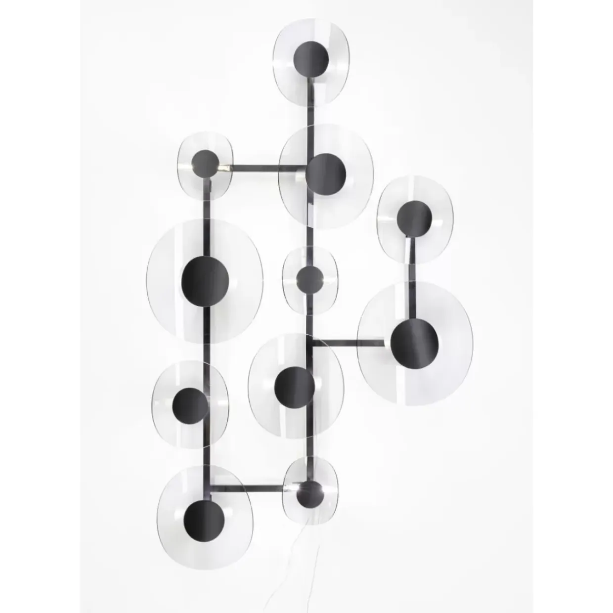 Wandleuchte Mariposa Schwarz Smoke 116X198Cm