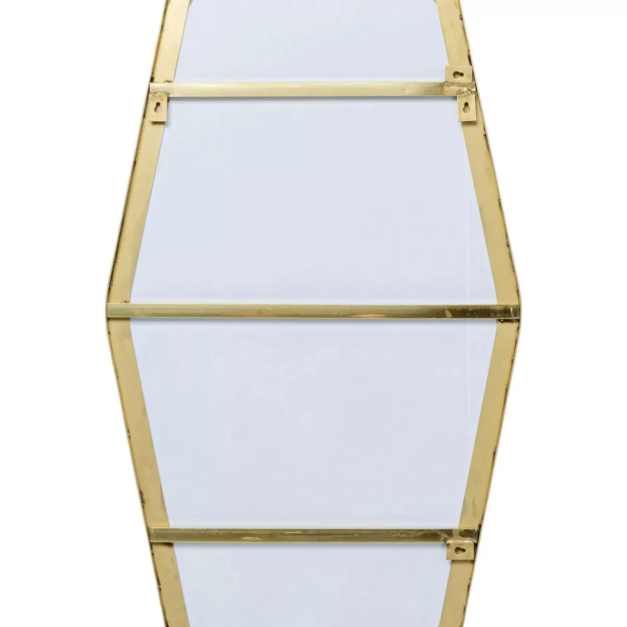 Wandspiegel Shape Hexagon Brass 64X94,5Cm