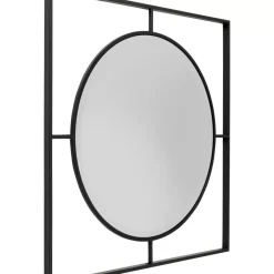 Wandspiegel Stanford Frame Matt Schwarz O90Cm
