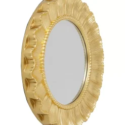Wandspiegel Sun Ray Gold O84Cm