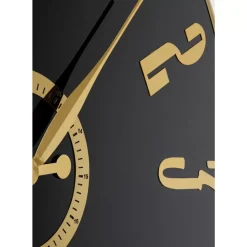 Wanduhr Casino Schwarz O76Cm