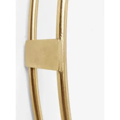 Wanduhr Clip Gold O107Cm