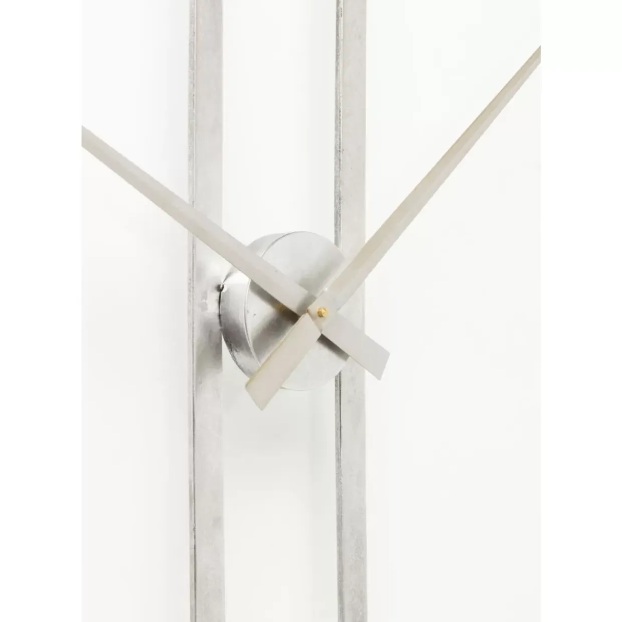 Wanduhr Clip Silber O60Cm