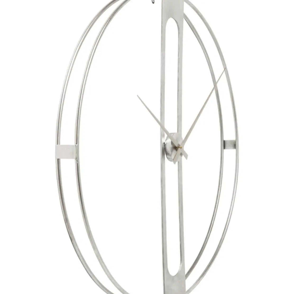 Wanduhr Clip Silber O60Cm
