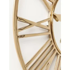 Wanduhr Giant Gold O80Cm