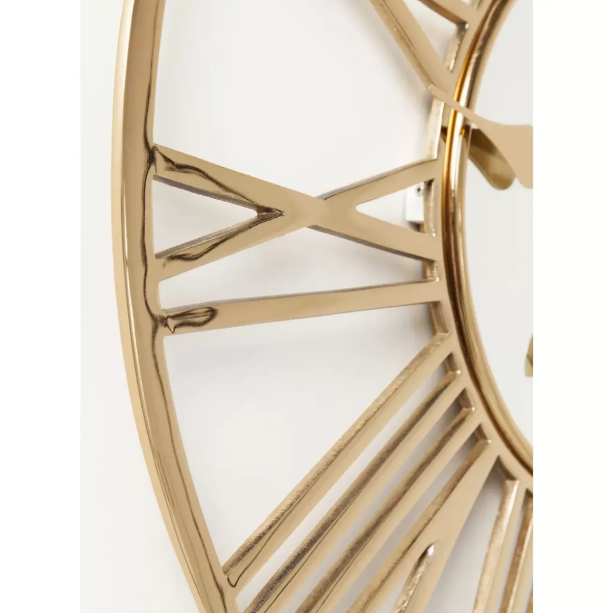 Wanduhr Giant Gold O80Cm