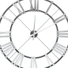Wanduhr Nevio Silber O95Cm