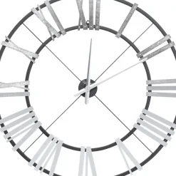Wanduhr Nevio Silber O95Cm