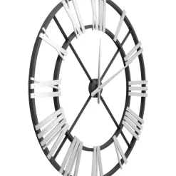 Wanduhr Nevio Silber O95Cm
