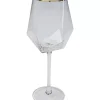 Weinglas Diamond Gold Rim