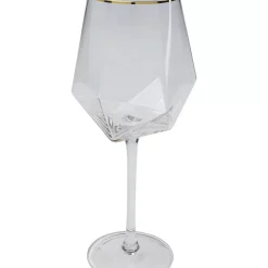 Weinglas Diamond Gold Rim