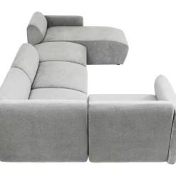 Wohnlandschaft 2 Lucca Grau Rechts 328Cm