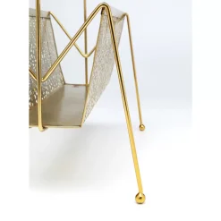 Zeitungsständer Basket Gold Klein